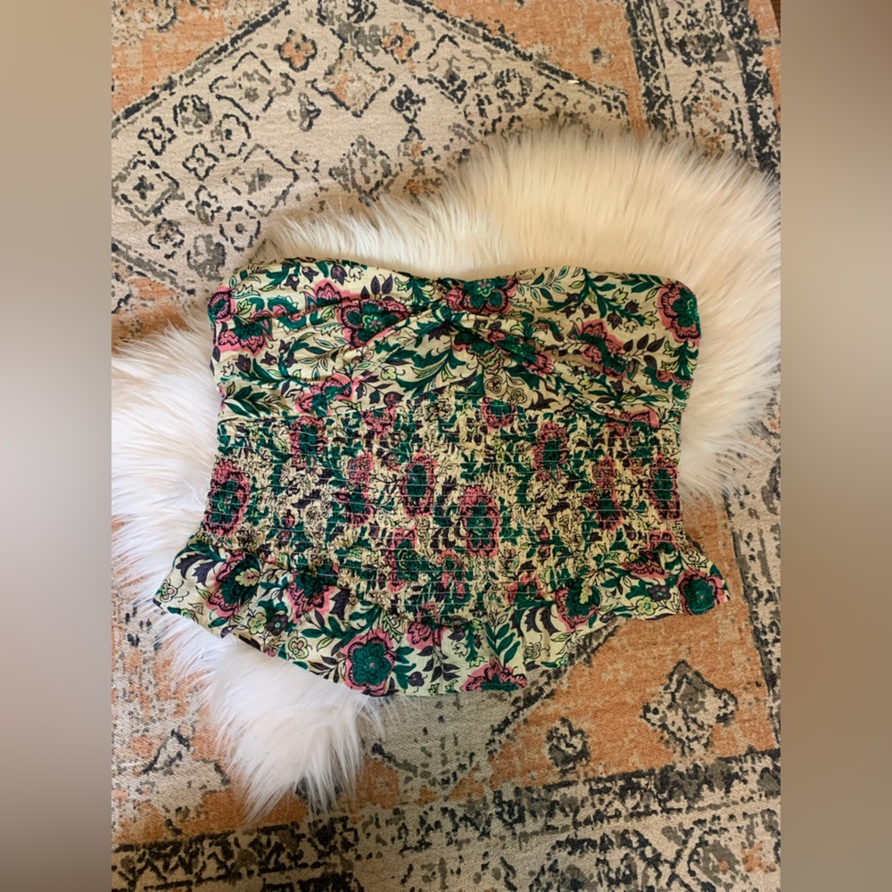Free People One More Time Floral Tube Top - Picture 6 of 13